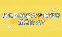 靜海區(qū)成考大專報名流程是什么?