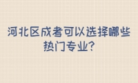 河北區(qū)成考可以選擇哪些熱門專業(yè)?