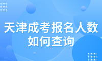 天津成考報(bào)名人數(shù)如何查詢？