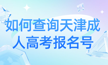 如何查詢天津成人高考報名號？快速了解報名號查詢方法！