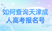 如何查詢天津成人高考報名號？快速了解報名號查詢方法！