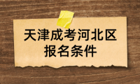 2024年天津成考河北區(qū)報(bào)名條件有哪些？