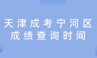 2024年天津成考寧河區(qū)成績查詢時間？