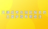 2024年天津成考東麗區(qū)報名的主要步驟有哪些？