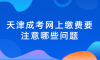 2024年天津成考北辰區(qū)網(wǎng)上繳費要注意哪些問題？