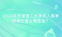 2024年天津理工大學(xué)成人高考報考的專業(yè)有哪些？