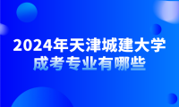 2024年天津城建大學(xué)成考專業(yè)有哪些