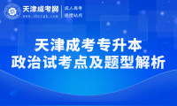 2024年天津成考專(zhuān)升本政治試考點(diǎn)及題型解析