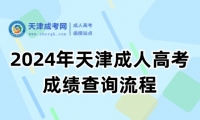 2024年天津成人高考成績(jī)查詢流程