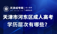 2025年天津市河?xùn)|區(qū)成人高考學(xué)歷層次有哪些？
