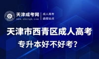 2025年天津市西青區(qū)成人高考專升本好不好考