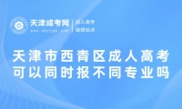 2025年天津市西青區(qū)成人高考可以同時(shí)報(bào)不同專業(yè)嗎