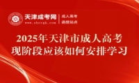 2025年天津市成人高考現(xiàn)階段應該如何安排學習？