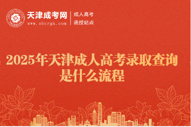 2025年天津成人高考錄取查詢是什么流程