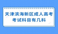 天津濱海新區(qū)成人高考考試科目有幾科