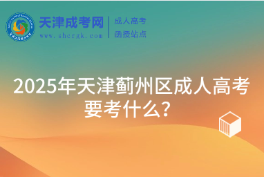 2025年天津薊州區(qū)成人高考要考什么？