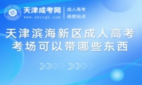 天津濱海新區(qū)成人高考考場可以帶哪些東西