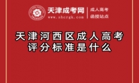 天津河西區(qū)成人高考評分標(biāo)準(zhǔn)是什么
