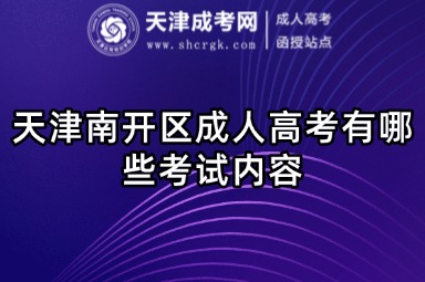 天津南開區(qū)成人高考有哪些考試內(nèi)容