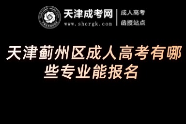 天津薊州區(qū)成人高考有哪些專業(yè)能報(bào)名