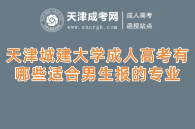 天津城建大學(xué)成人高考有哪些適合男生報(bào)的專業(yè)
