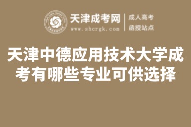天津中德應(yīng)用技術(shù)大學(xué)成人高考有哪些專業(yè)可供選擇