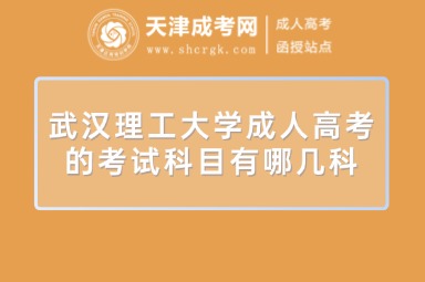 武漢理工大學(xué)成人高考的考試科目有哪幾科