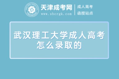 武漢理工大學(xué)成人高考怎么錄取的
