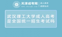 武漢理工大學(xué)成人高考是全國(guó)統(tǒng)一招生考試嗎