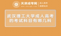 武漢理工大學(xué)成人高考的考試科目有哪幾科