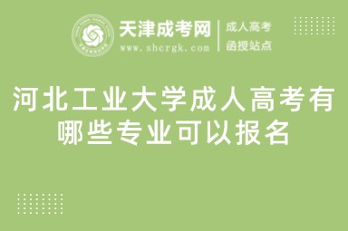 河北工業(yè)大學(xué)成人高考有哪些專業(yè)可以報名