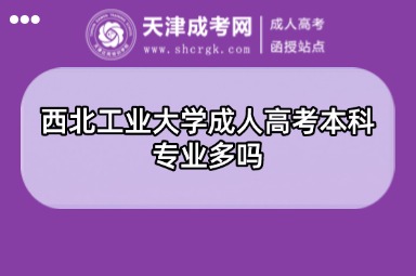 西北工業(yè)大學(xué)成人高考本科專業(yè)多嗎