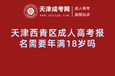 天津西青區(qū)成人高考報(bào)名需要年滿18歲嗎