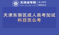 天津東麗區(qū)成人高考加試科目怎么考