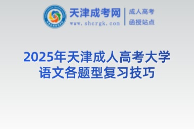 2025年天津成人高考大學(xué)語文各題型復(fù)習(xí)技巧