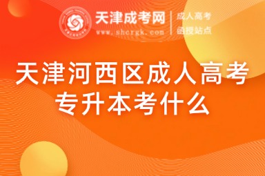 天津河西區(qū)成人高考專升本考什么