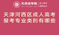 天津河西區(qū)成人高考報(bào)考專(zhuān)業(yè)類(lèi)別有哪些