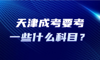 2025天津成考要考一些什么科目